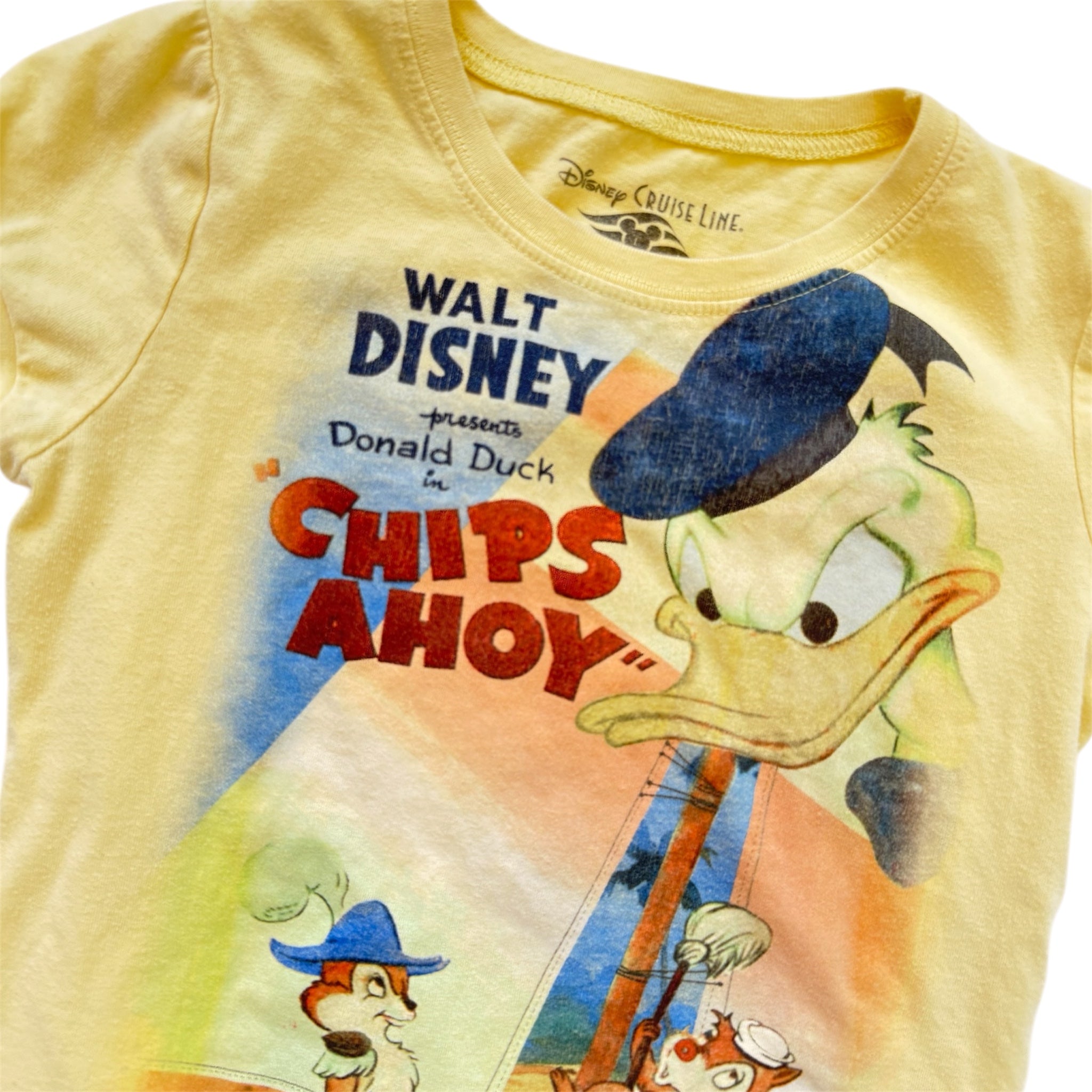 Disney Donald Duck yellow graphic tee