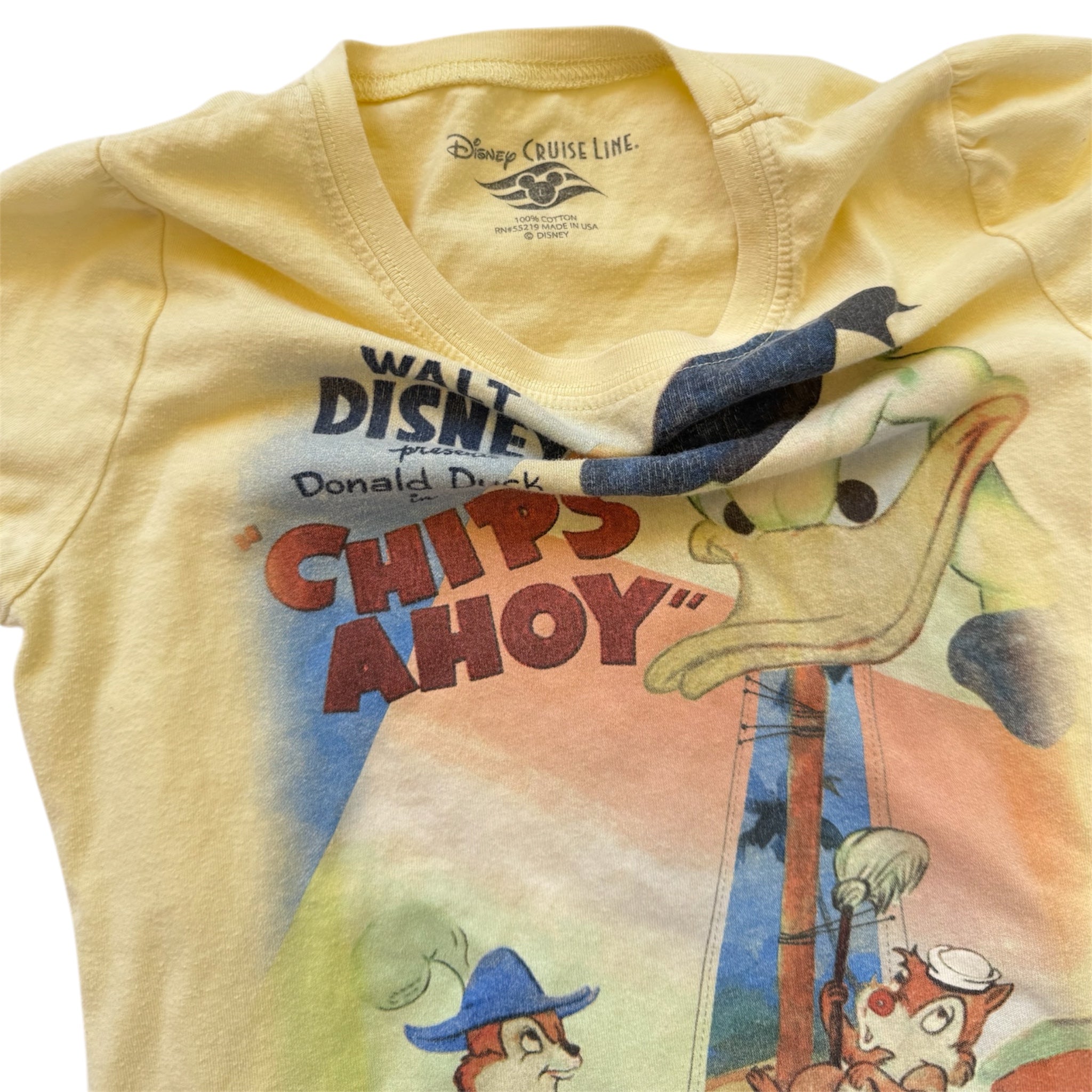 Disney Donald Duck yellow graphic tee