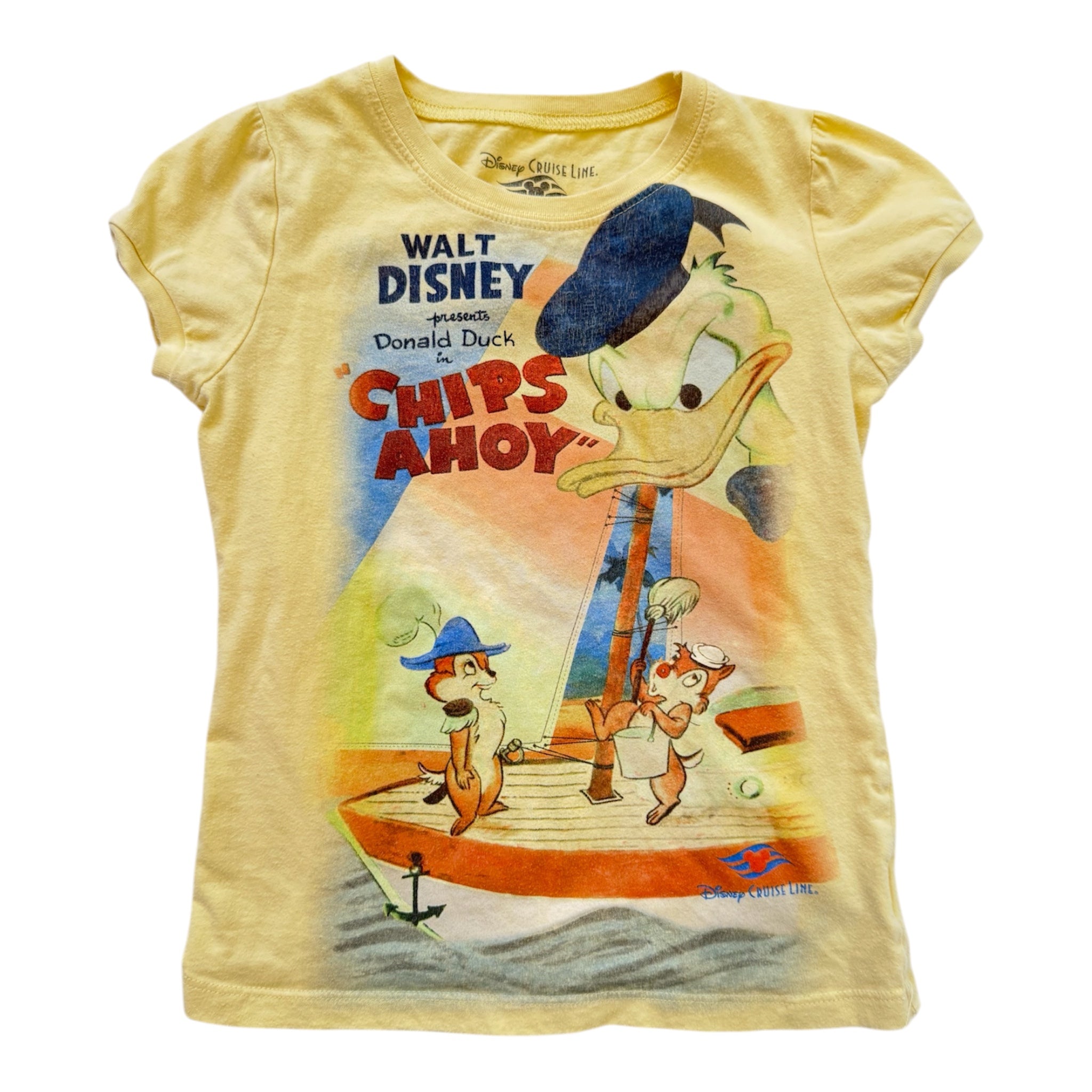 Disney Donald Duck yellow graphic tee
