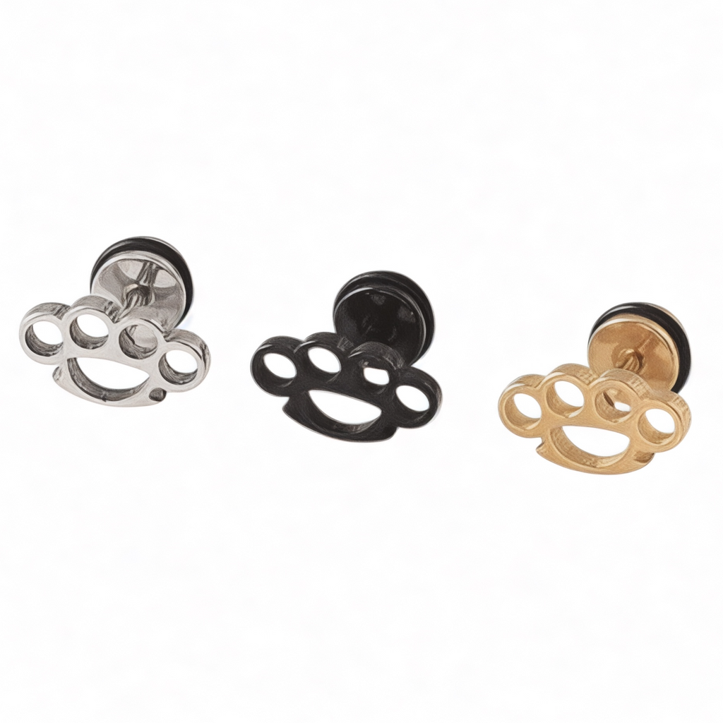 brass knuckle studs