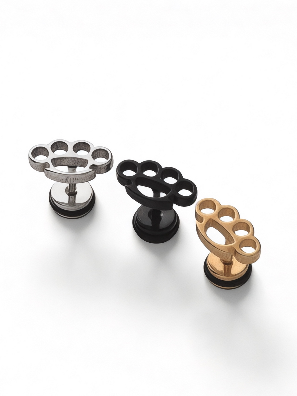 brass knuckle studs