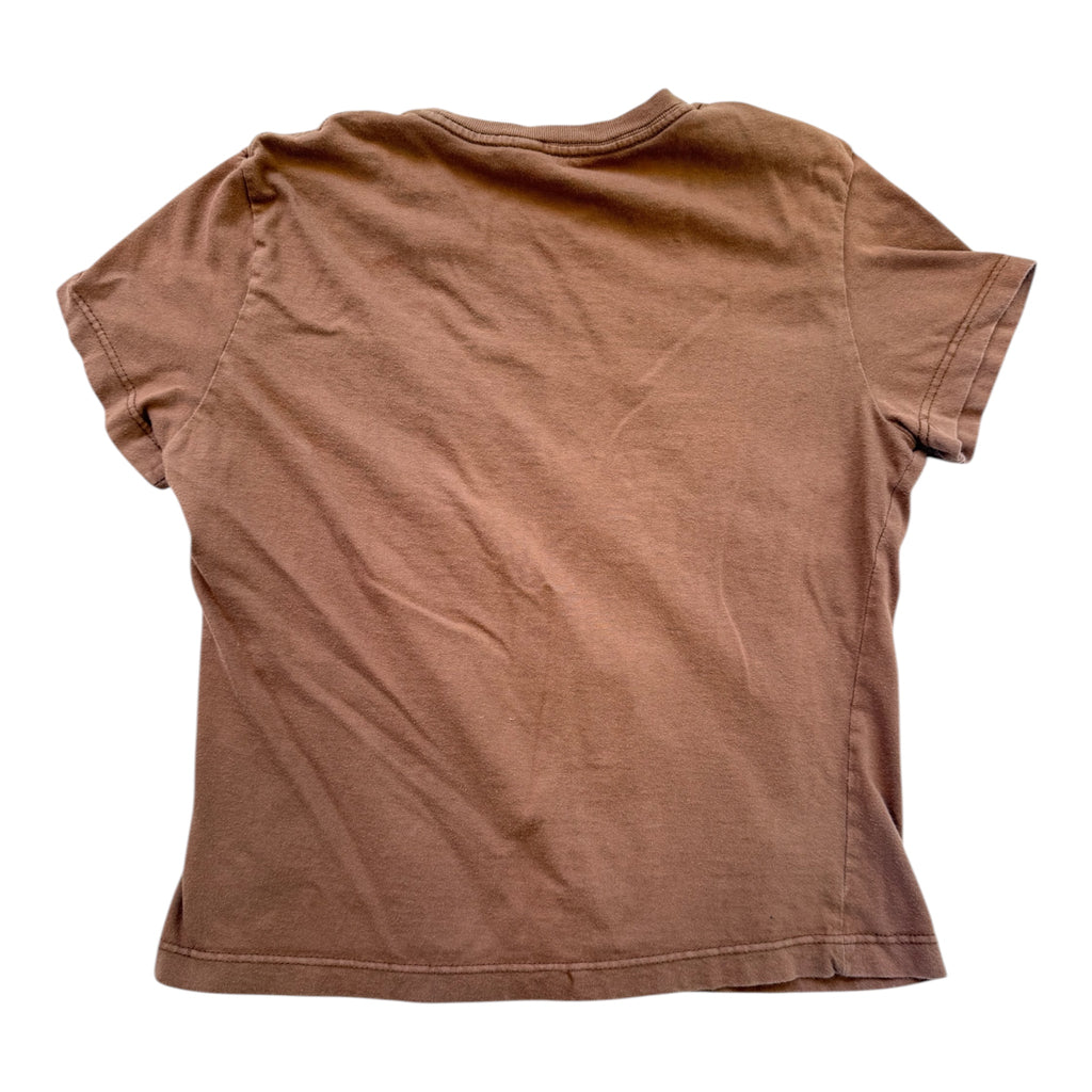 Aeropostale brown boyfriend tee with flower design
