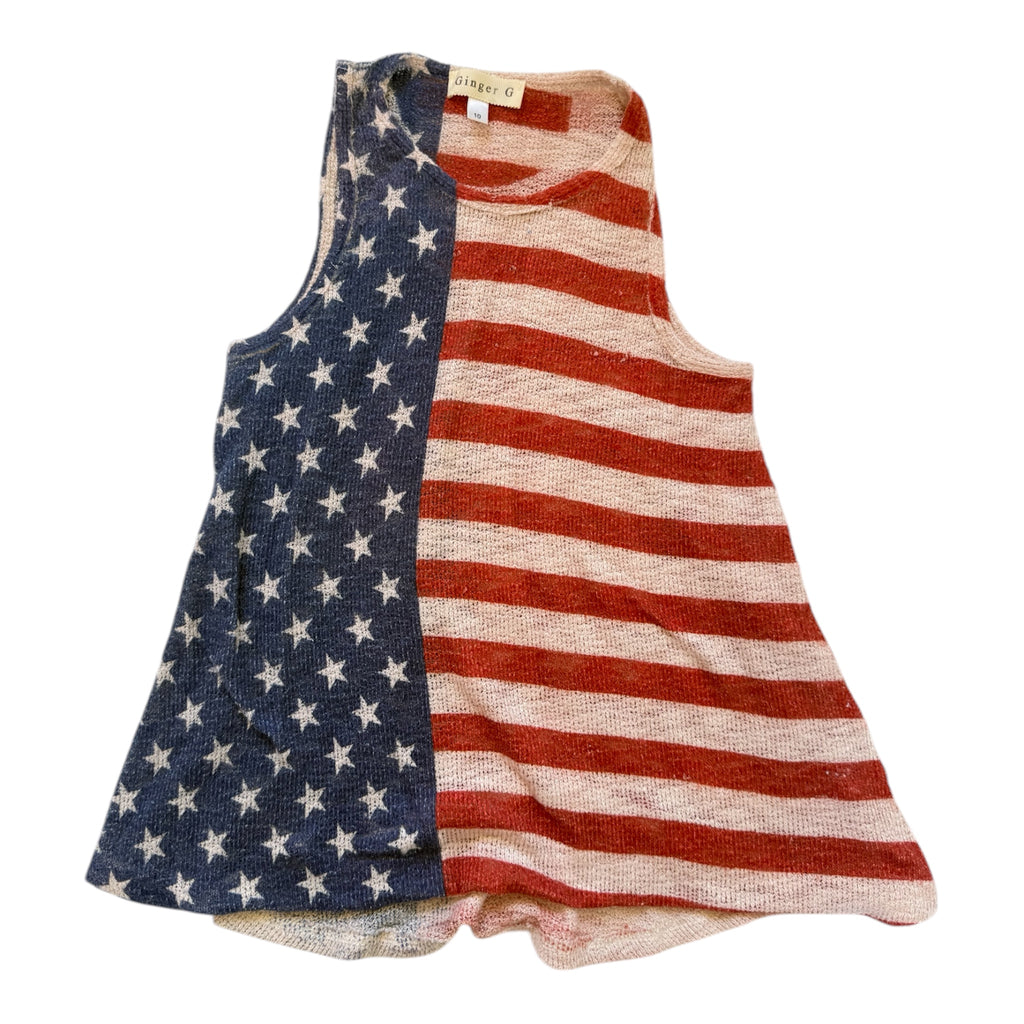 Ginger G American flag tank top