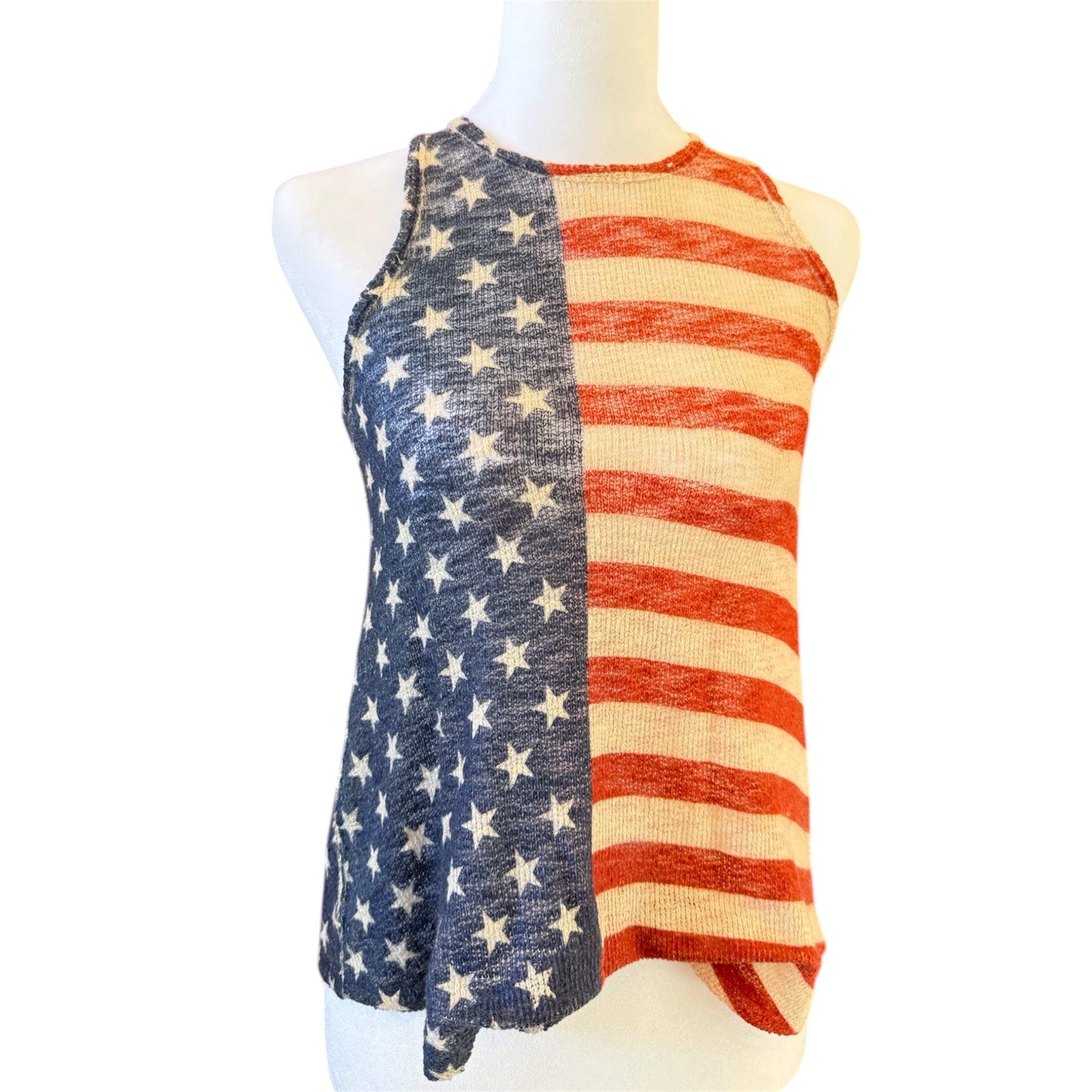 Ginger G American flag tank top